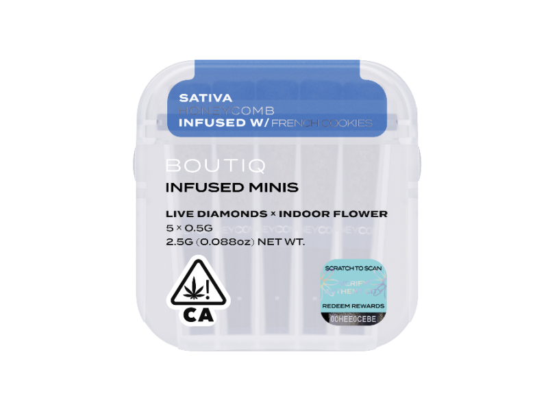 Honeycomb x French Cookies  | BOUTIQ Infused Minis | 5pk – 2.5g